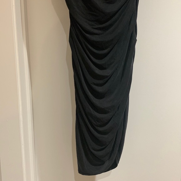 Ruched Asymmetric Dress by Helmut Lang - Picture 5 of 6